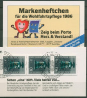 Berlin Freie Wohlfahrtspflege 1986 Markenheftchen (766) MH 4 ESST Berlin(C60293) - Postzegelboekjes