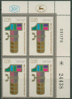 Israel 1970 Arbeitergewerkschaft Histadrut 491 Plattenblock Postfrisch (C61625) - Unused Stamps (without Tabs)