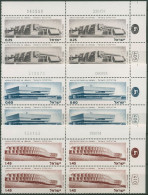 Israel 1974 Architektur Bauwerke 613/15 Plattenblock Postfrisch (C61666) - Unused Stamps (without Tabs)