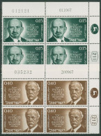 Israel 1967 Lord Balfour, Chaim Weizmann 401/02 Plattenblock Postfrisch (C61581) - Neufs (sans Tabs)