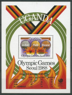 Uganda 1988 Gewinner Der Olymp. Sommerspiele Seoul Block 89 Postfrisch (C27485) - Oeganda (1962-...)