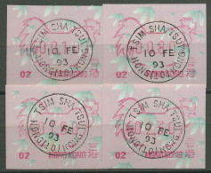 Hongkong 1993 Jahr Des Hahnes Automatenmarke 8.2 S1.2 Automat 02 Gestempelt - Automatenmarken