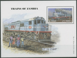 Sambia 1999 Eisenbahn Lokomotiven Block 51 Postfrisch (C62417) - Zambia (1965-...)