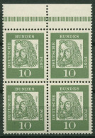 Bund 1961 Bedeutende Deutsche 4er-Block Aus MHB 350 Y P OR Postfrisch - Ungebraucht