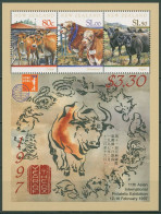 Neuseeland 1997 HONG KONG '97 Rinderrassen Block 64 Postfrisch (C28942) - Hojas Bloque