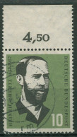 Bund 1957 Heinrich Hertz Mit Oberrand 252 OR Gestempelt - Usati