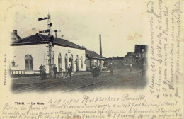 Thielt La Gare  Tielt 1901 Phototypie Horta - Tielt