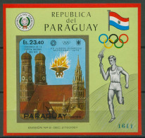 Paraguay 1970 Olympiade MÜNCHEN Frauenkirche Block 141 Postfrisch (C80516) - Paraguay