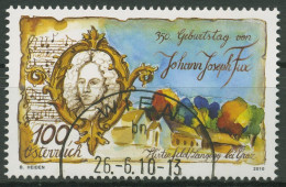 Österreich 2010 Komponist Johann Joseph Fux Ort Hirtenfeld 2879 Gestempelt - Used Stamps