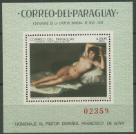 Paraguay 1969 Gemälde, Goya Block 132 Postfrisch (C80514) - Paraguay