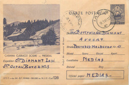 Postal Stationery Postcard Romania Cabana Clabucet 1966 - Romania