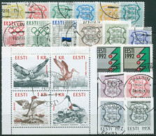 Estland 1992 Jahrgang Komplett (176/97) Gestempelt (G60098) - Estonia