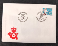 D)1985, DENMARK, FIRST DAY COVER, ISSUE, 50TH ANNIVERSARY OF THE ARRIVAL OF QUEEN INGRID TO DENMARK, FDC - Other & Unclassified