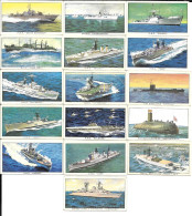 AZ25 -  KELLOGS COMPLETE CARD SET - SHIPS OF THE BRITISH NAVY - Other & Unclassified