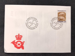 D)1987, DENMARK, FIRST DAY COVER, ISSUE, I CENTENARY OF THE COOPERATIVE FOR THE PRODUCTION OF CHARCUTERA, PIGS, ITS SCRO - Other & Unclassified