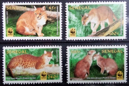 Senegal 1997, WWF - African Golden Cat, MNH Stamps Set - Sénégal (1960-...)