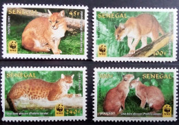 Senegal 1997, WWF - African Golden Cat, MNH Stamps Set - Senegal (1960-...)