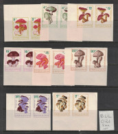Bulgarie 1961 - Yvert 1099 - 1106 Neuf SaNS Charnière NON DENTELE - MNH Scott#1183-1190 - Champignons, Mushrooms - Unused Stamps