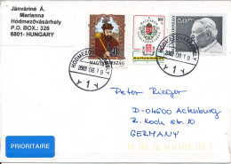 Hungary Cover Sent To Germany 19-8-2003 Topic Stamps - Briefe U. Dokumente