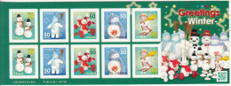 2013 Japan Greetings Winter Snowman  Miniature Sheet Of 10 MNH - Ungebraucht
