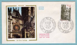 FDC France 1976 - Congrès National De La Fédération Des Sociétés Philatéliques Françaises à Rouen - YT 1875 - 1970-1979