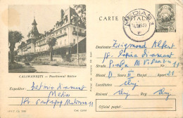 Postal Stationery Postcard Romania Calimanesti Pavilionul Bailor - Roumanie