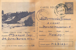 Postal Stationery Postcard Romania Cabana Clabucet - Roumanie