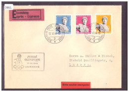 BUREAU DE POSTE AUTOMOBILE - LAUSANNE JUBILE OLYMPIQUE 1944 - EXPRESS - SCHWEIZ.  AUTOMOBIL POSTBUREAU - Postmark Collection