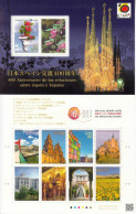 2013 Japan Diplomatic Relations With Spain **BANG TOP RIGHT** Flowers Architecture  Miniature Sheet Of 10 MNH - Nuevos