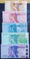 Senegal West African Franc Banknote - 500, 1000, 2000, 5000, 10000 XOF - Altri – Africa