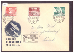 BUREAU DE POSTE AUTOMOBILE - DÜBENDORF FLUGMEETING 1949 - SCHWEIZ.  AUTOMOBIL POSTBUREAU - Poststempel