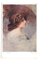 Sehnsucht Nostalgia Beautiful Woman Eduard Veith Artist Austris BKWI 884a 1 Art Postcard - Paintings