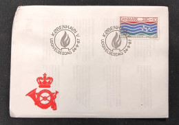 D)1987, DENMARK, FIRST DAY COVER, ISSUE, XXV ANNIVERSARY OF THE NATIONAL SOCIETY FOR THE FIGHT AGAINST EPILEPSY, FDC - Otros & Sin Clasificación