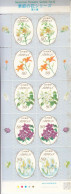 2013 Japan Seasonal Flowers #6 Miniature Sheet Of 10 MNH - Ungebraucht