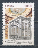 °°° FRANCE 2013 - Y&T N°4737 THEATRE DES CHAMPS ELYSEES °°° - Used Stamps