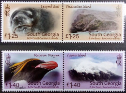 South Georgia And The South Sandwich Islands 2023-2024, Island Series, Two MNH Stamps Strips - South Georgia