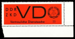 DDR DIENST VD Nr 3y Postfrisch ECKE-URE X5689DA - Altri & Non Classificati