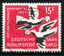 SAAR OPD 1957 Nr 408 Zentrisch Gestempelt X5F6BC2 - Oblitérés