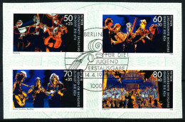 BERLIN 1988 Nr 807-810 Gestempelt Briefstück Zentrisch X62A19A - Oblitérés
