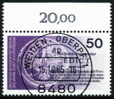 BERLIN 1985 Nr 743 Zentrisch Gestempelt ORA X62E466 - Usati