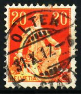 SCHWEIZ 1908 Nr 102 Zentrisch Gestempelt X69704E - Usados