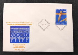 D)1976, FINLAND, FIRST DAY COVER, ISSUE, EUROPE, CRAFTSMANSHIP, ANTIQUE KNIFE IN ITS VÖYRI SHEATH AND BRONZE BELT, CD - Autres & Non Classés