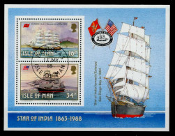 ISLE OF MAN Block 10 Zentrisch Gestempelt S0094EA - Isla De Man