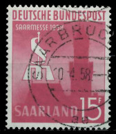 SAAR OPD 1958 Nr 435 Zentrisch Gestempelt X79C76E - Gebraucht