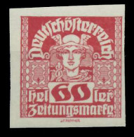 ÖSTERREICH 1920 21 ZEITUNGSMARKEN Nr 306x Postfrisch X7A8932 - Zeitungsmarken