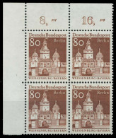 BERLIN DS D-BAUW. 2 Nr 280 Postfrisch VIERERBLOCK ECKE- X8F92BA - Unused Stamps