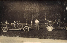 Automobile Carte Photo  à Gauche Une VOISIN Type C3 1923/1927 à Droite Une Citroen C3 1924 - Voitures De Tourisme