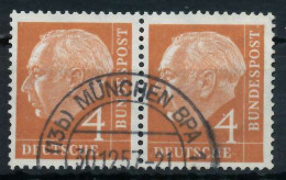 BRD BUND DS HEUSS 1 Nr 178xv Gestempelt WAAGR PAAR X69B82E - Usados