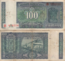 India / 100 Rupees / 1965 / P-64(d) / VF - Indien