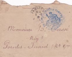 1917--Lettre De PAMIERS-09 Pour POINTIS-INARD-31.cachet "Salles Mre De L'Hospice De PAMIERS" - 1877-1920: Semi Modern Period